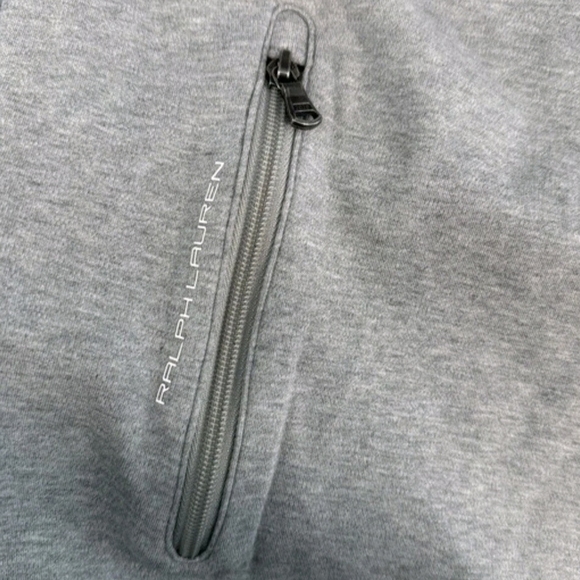 Polo Ralph Lauren Mens XL Heather Gray Full Double Zip Up Track Jacket - Picture 8 of 13